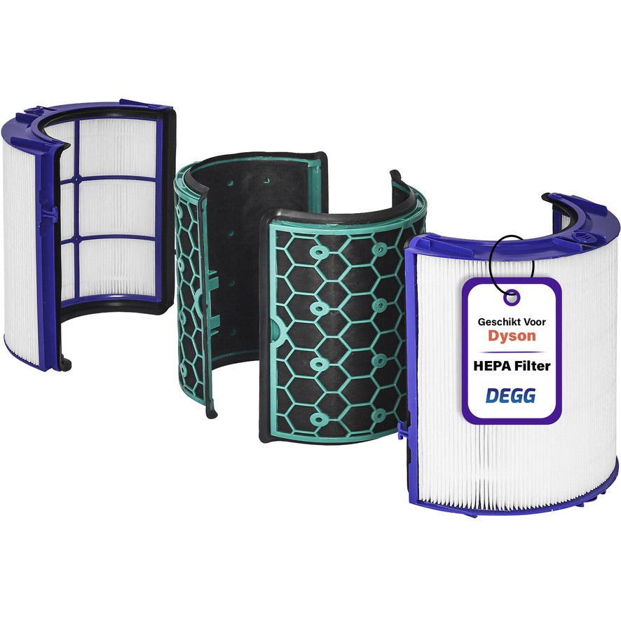 DEGG®- HEPA filter geschikt voor Dyson luchtreiniger - HEPA & koolstof filter - geschikt voor Dyson luchtfilter HP04 TP04 DP04 TP05 HP05 pure cool en hot