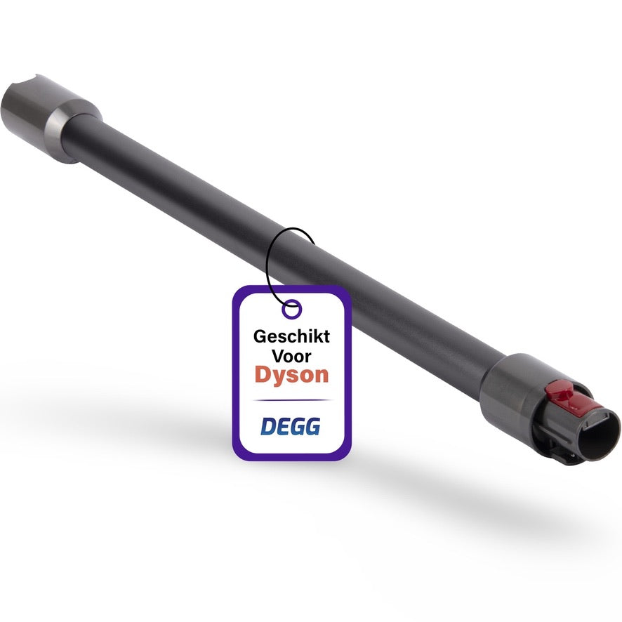 DEGG® - Telescoopbuis Geschikt voor Dyson - Steel, Stang, Zuigbuis - (donker) GRIJS - Voor V7, V8, V10, V11 en V15 - Topkwaliteit