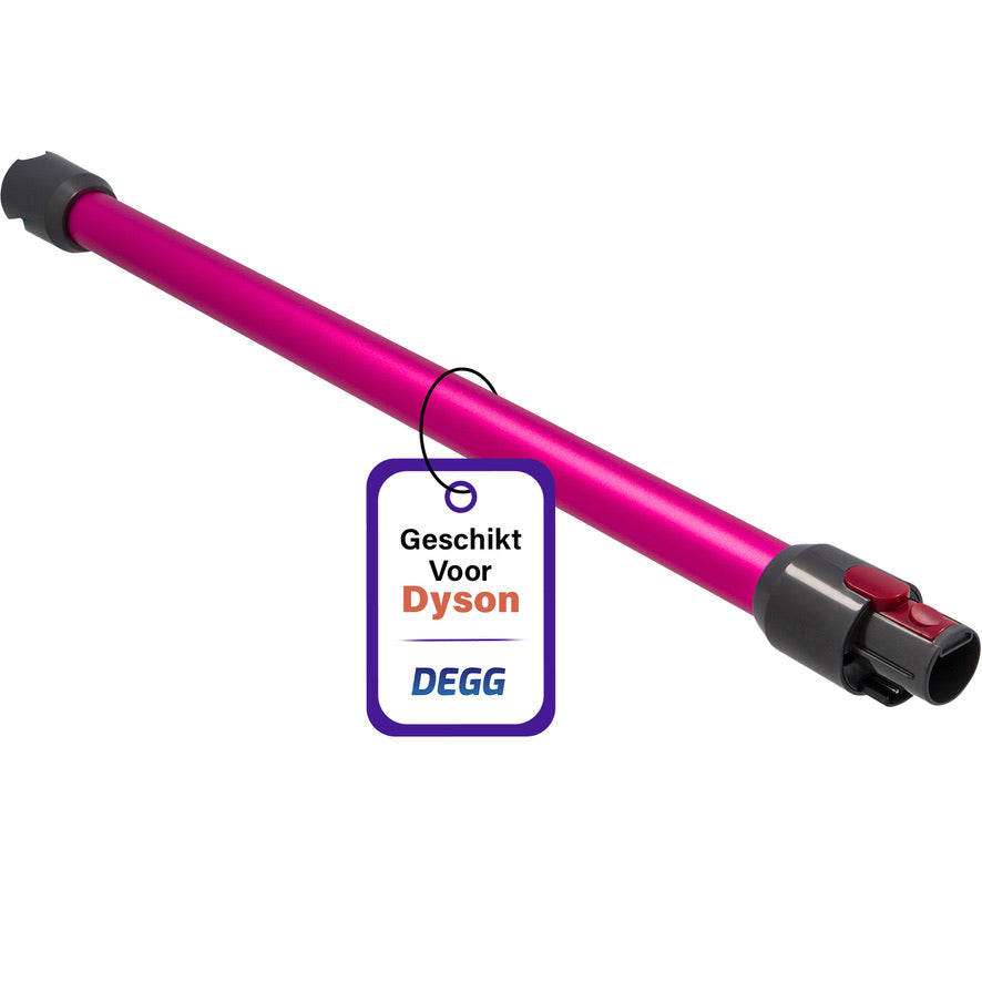 DEGG® Zuigbuis voor Dyson V7, V8, V10, V11 & V15 – Roze Steel / Stang – Compatibel Vervangingsonderdeel van Topkwaliteit