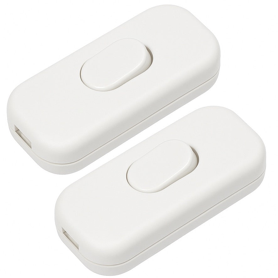 DEGG® - Snoerschakelaar - Wit - 450Watt - 250V - Energie besparing - Premium kwaliteit - 2 Stuks