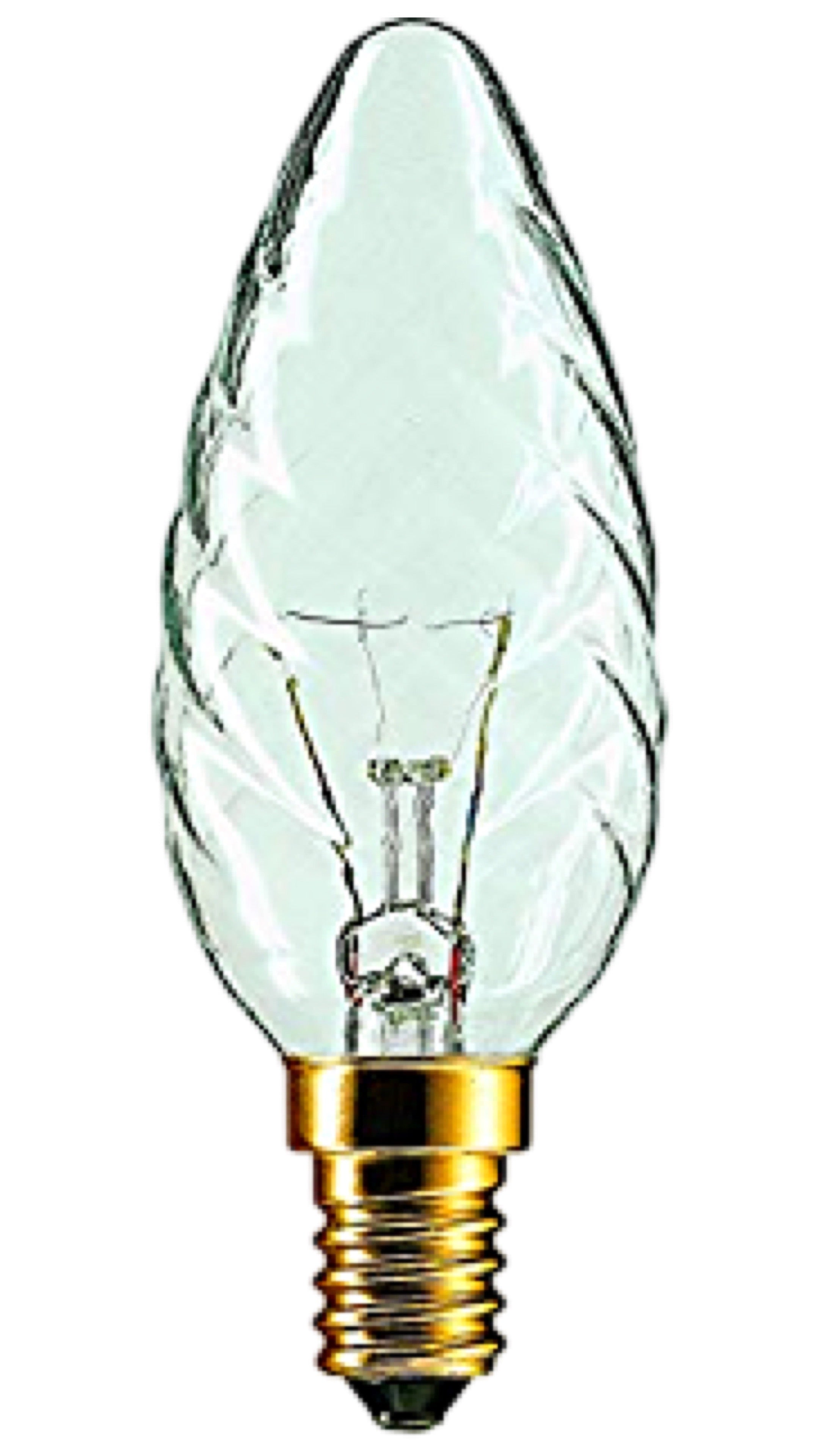 PHILIPS Gloeilamp 25W E14 Kaars Helder Gedraaid (6 stuks)