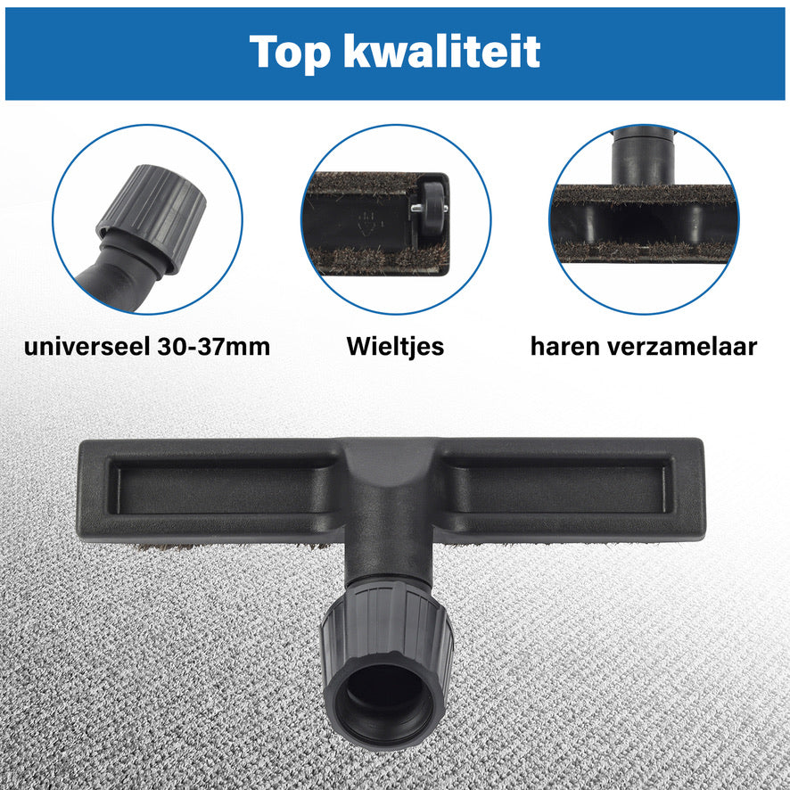 DEGG - Stofzuigermond - universeel 30 tot 37mm - parket borstel - stofzuigerborstel univereel - geschikt voor Miele, Philips, AEG, Electrolux, Nilfisk, Rowenta etc. Premium kwaliteit