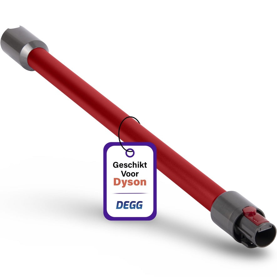 DEGG® - Telescoopbuis Geschikt voor Dyson - Steel, Stang, Zuigbuis - Rood - Compatibel met: V7, V8, V10, V11 en V15 - Duurzaam en Sterk