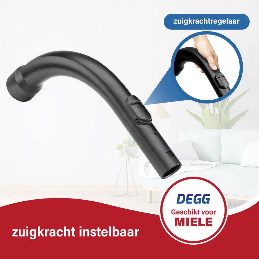 DEGG® - Pistoolgreep / Handgreep - Geschikt voor Miele - 35mm - Stofzuiger Onderdelen - Geschikt voor Miele Kliksysteem - Premium Kwaliteit