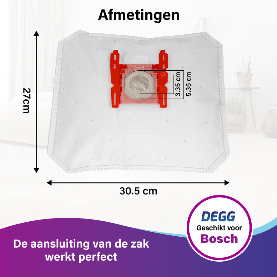DEGG® Stofzuigerzakken - Geschikt voor Bosch / Siemens G-ALL - Premium kwaliteit - G ALL (PRO) - Voordeelverpakking - 10 STUK(S)