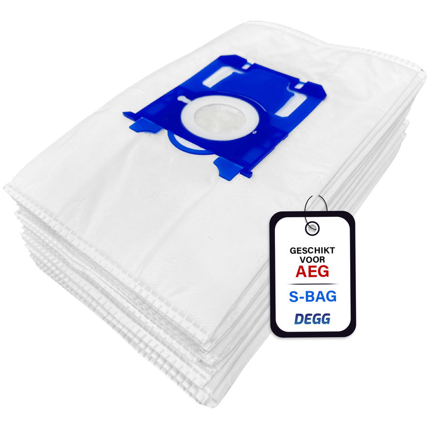 DEGG® - 30x Stofzuigerzakken geschikt voor AEG S-BAG GR201, GR201s, GR201sm, VX6 X force, VX7 - Classic long performance stofzuigerzakken geschikt voor AEG, Philips, Electrolux - 30 STUK(S)