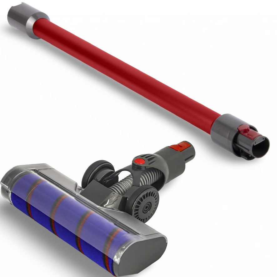 DEGG - Parketborstel + Stofzuiger Buis (rood) - Geschikt voor Dyson V10, V11, V15, V7 en V8 - Premium Kwaliteit