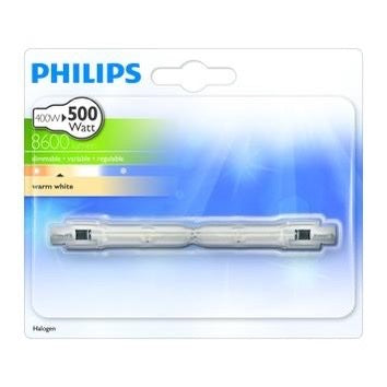 PHILIPS R7s 400W > (500w) Lang Plusline ES Halogeenlamp 2-Kneeps 118mm
