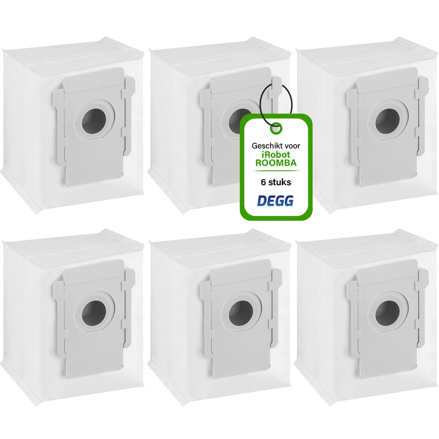 DEGG® - Vervangende Stofzuigerzakken Geschikt voor iRobot Roomba - Compatibel met i8, i8+, i7, i7+, i6, i6+, i5, i5+, i4, i4+, i3, i3+, s9, s9+, j7, j7+ - Geschikt voor iRobot Onderdelen - Perfecte Pasvorm en Hoge Kwaliteit