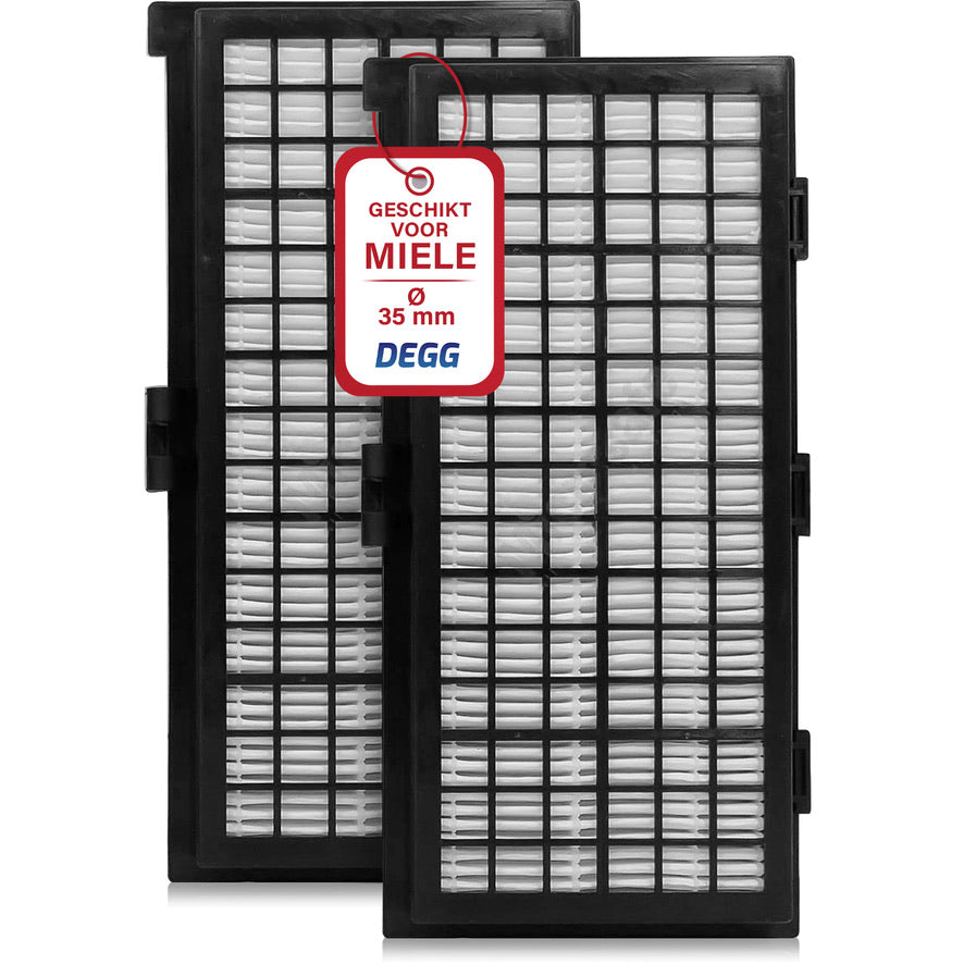 DEGG® - Hepa Filter - Vervangt SF-HA 30 - Geschikt voor Miele - Hepa Airclean Filter - COMBIDEAL - 2 STUK(S)
