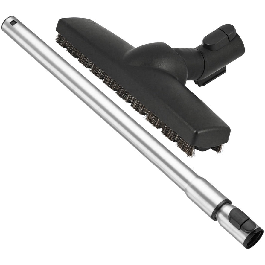 DEGG - 2-delige Stofzuigerset – RVS Telescoopbuis + Luxe Parketmond – Geschikt voor Miele – 35mm – Ideaal voor Harde Vloeren