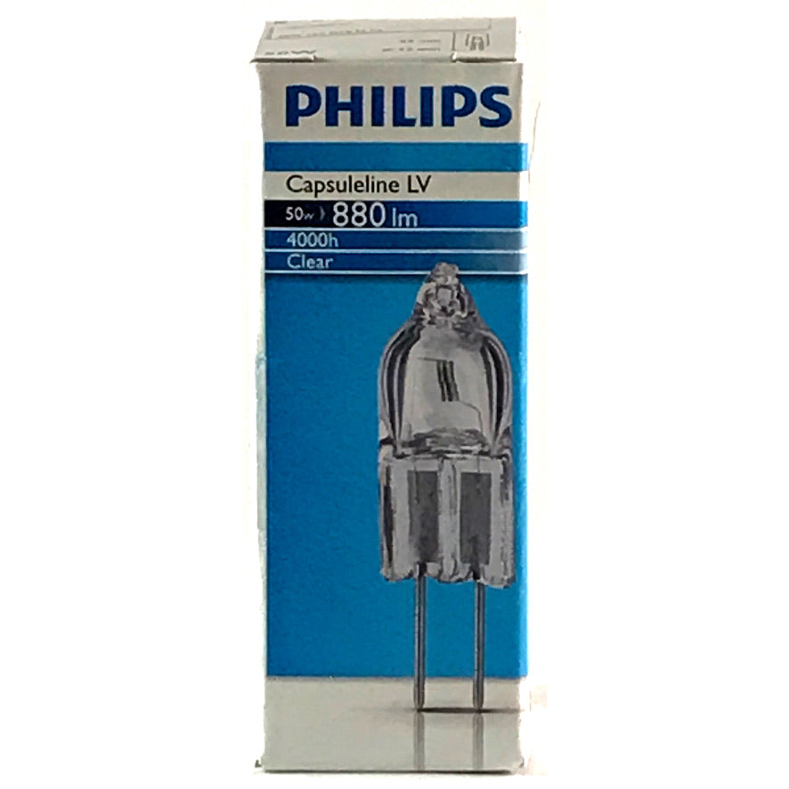 PHILIPS Halogeen GY6.35 50W Steeklampje Burner 12Volt Capsuleline