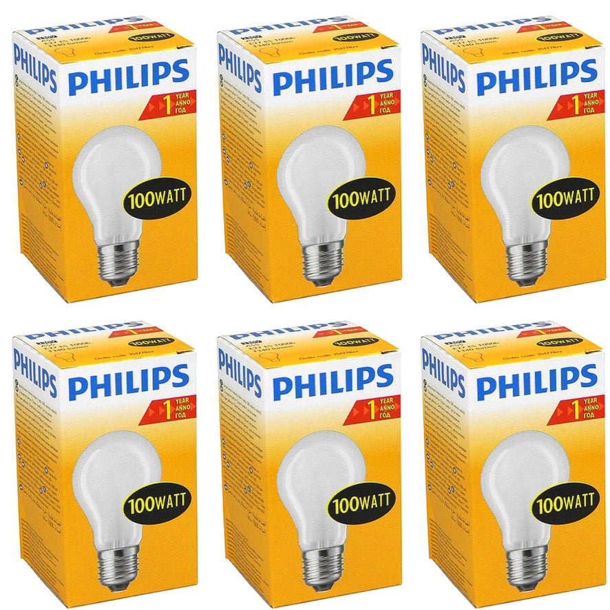 PHILIPS Gloeilamp 100Watt E27 Mat Standaardlamp