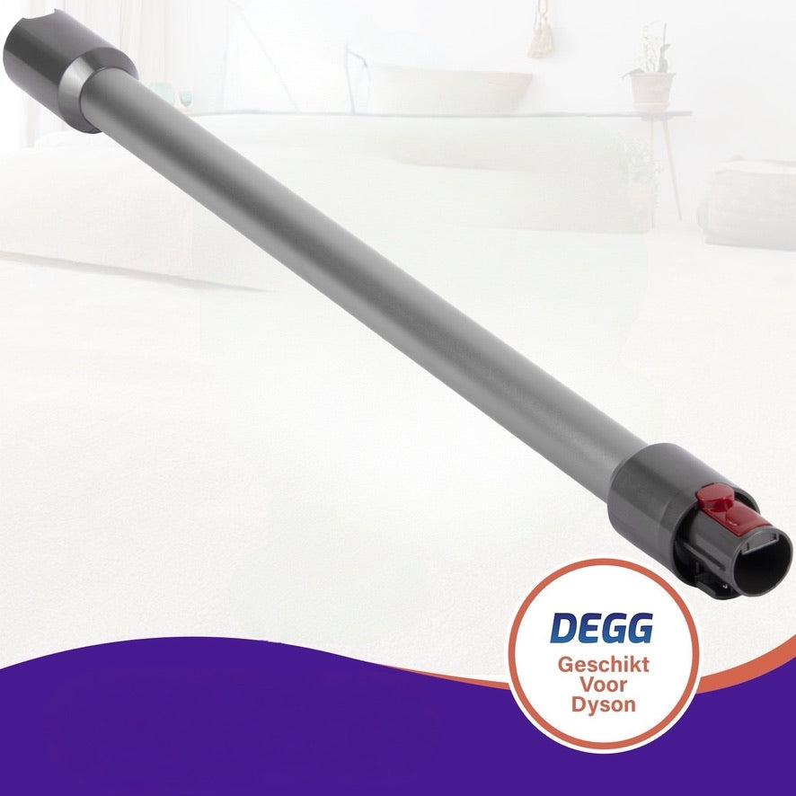 DEGG - Accessoires set - Geschikt voor Dyson - Turboborstel + Steel/Zuigbuis (zilver) - Passend op: V7, V8, V10, V11 en V15 - Premium Kwaliteit