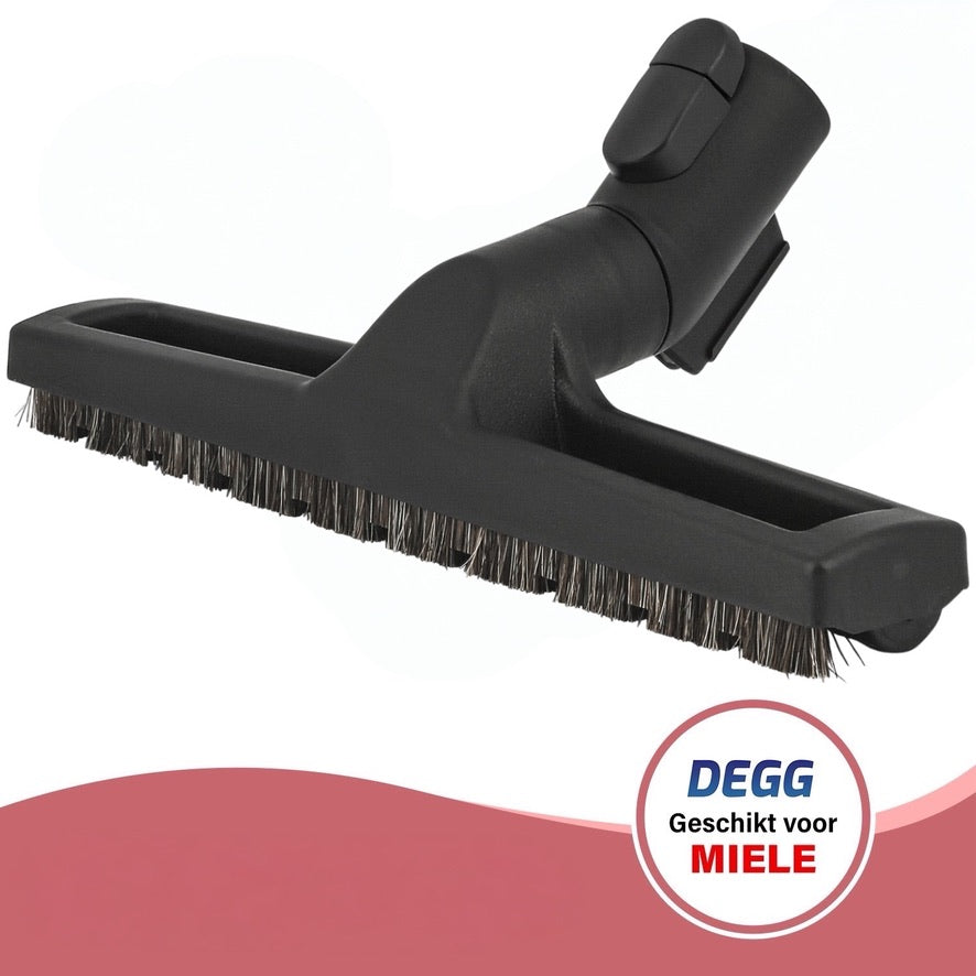 DEGG - 2-Delige Stofzuigerset - RVS Telescoopbuis + Parket stofzuigermond - Geschikt voor Miele - 35mm - Ideaal voor Harde vloeren