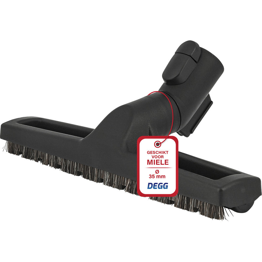 DEGG® - Parketborstel / Zuigmond - Geschikt voor Miele - 35MM - Natuurhaar - Geschikt voor Miele Kliksysteem - Stofzuiger Onderdelen - Premium Kwaliteit