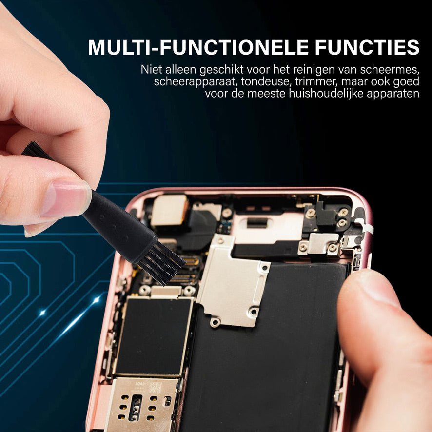 DEGG® - Reinigingsborstel - Geschikt voor Philips en Braun Scheerapparaat, Tondeuse, Haartrimmer, Neustrimmer - Scheerapparaat Accessoires - Onderhoudsborstel - Schoonmaak Borstel