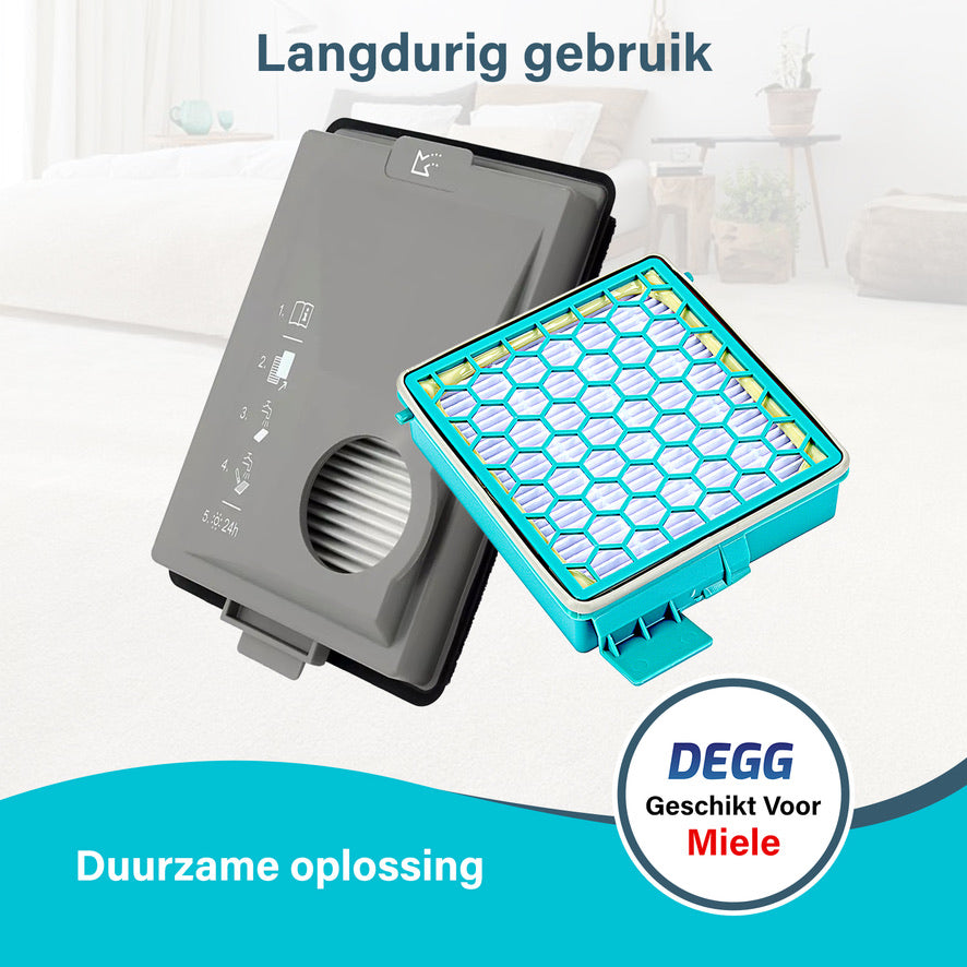 DEGG Filterset - Geschikt voor Miele Boost CX1 Stofzuigers DEGG Filterset - Geschikt voor Miele Boost CX1 Stofzuigers