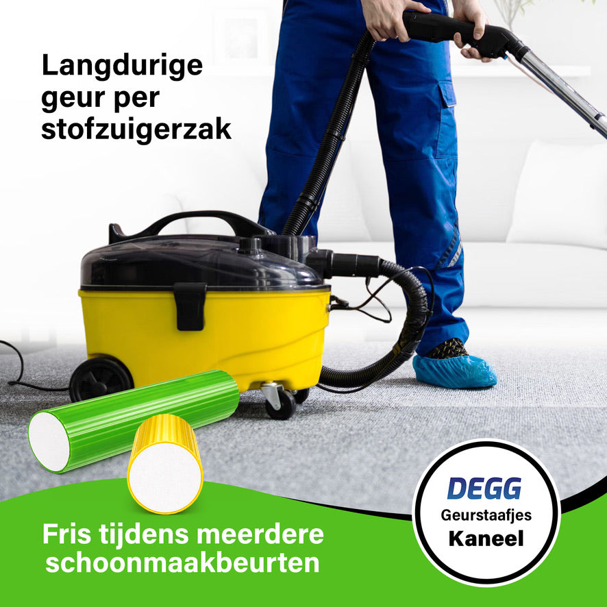 DEGG® Stofzuiger Geurstaafjes Kaneel – Cinnamon Spice Stofzuiger Parfum & Luchtverfrisser – 5 Stuks