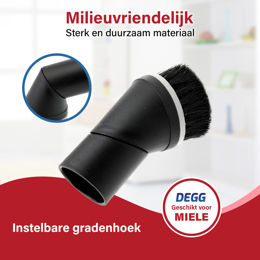DEGG® - Stofzuiger Plumeau 35mm - Geschikt voor Miele - Opzetstuk Stofzuiger - Plumeauborstel - Stofzuiger Mond - Opzetborstel - Plumeau Stofzuiger Mondstuk - Stofzuiger Hulpstuk - Plumeau Compact - 2 STUK(S)