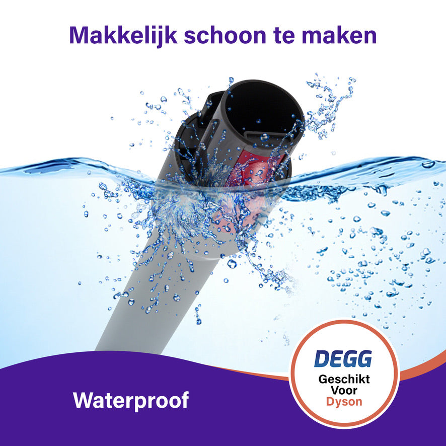 DEGG® Zuigbuis voor Dyson V7, V8, V10, V11 & V15 – Zwarte Steel / Stang – Compatibel Vervangingsonderdeel van Topkwaliteit