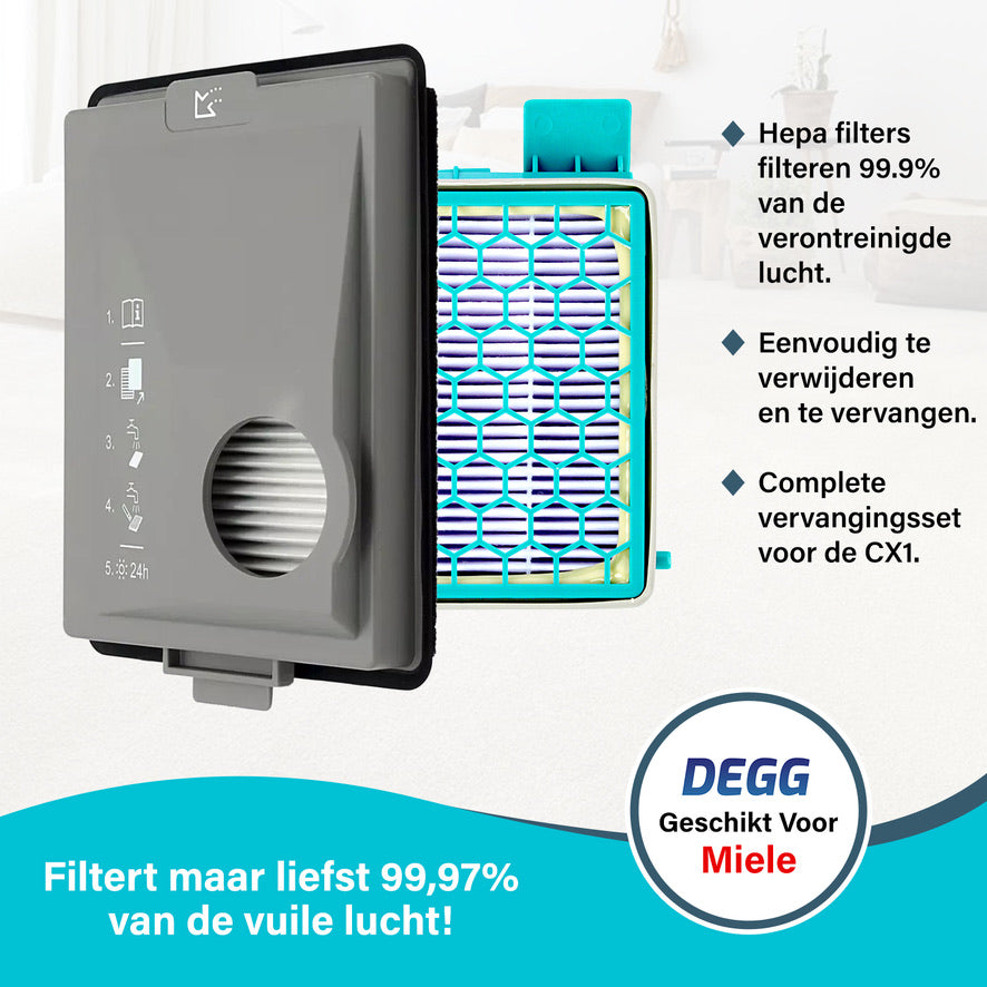HEPA 13 Filter voor Miele Boost CX1 HEPA 13 Filter voor Miele Boost CX1