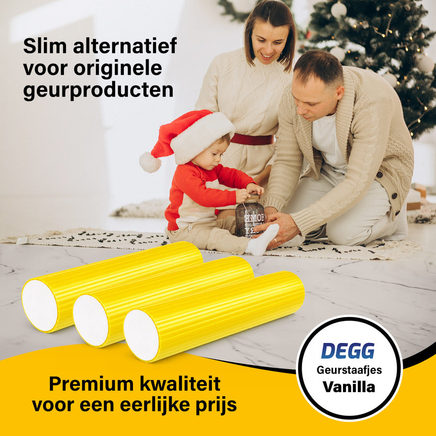 DEGG® Stofzuiger Geurstaafjes Vanille – Vanilla Essence Stofzuiger Parfum & Luchtverfrisser – 5 Stuks