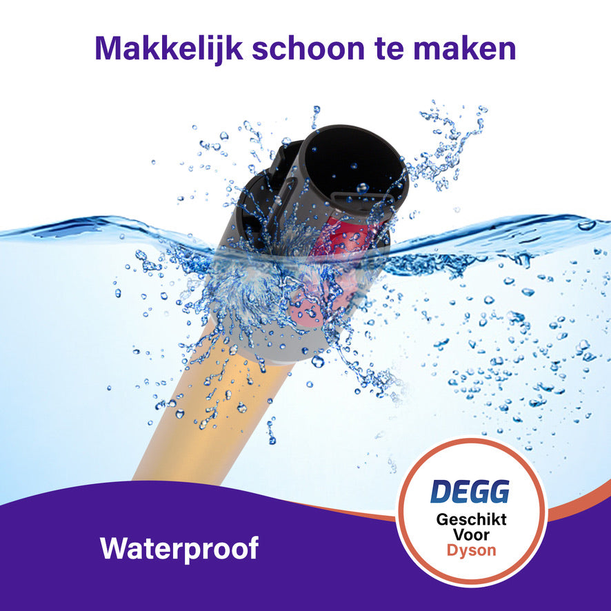DEGG® Zuigbuis voor Dyson V7, V8, V10, V11 & V15 – Gouden Steel / Stang – Compatibel Vervangingsonderdeel van Topkwaliteit
