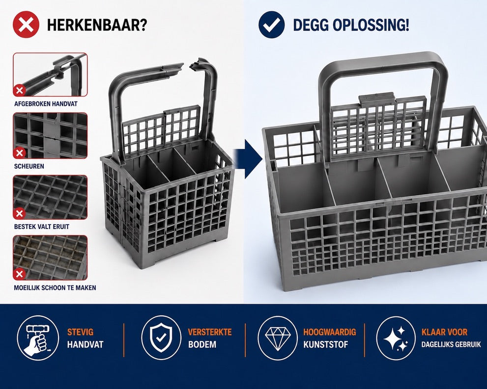 DEGG® - Bestekmand - Vaatwasser Bestekkorf - Bestek Organizer - Bestekbak - Bestekhouder