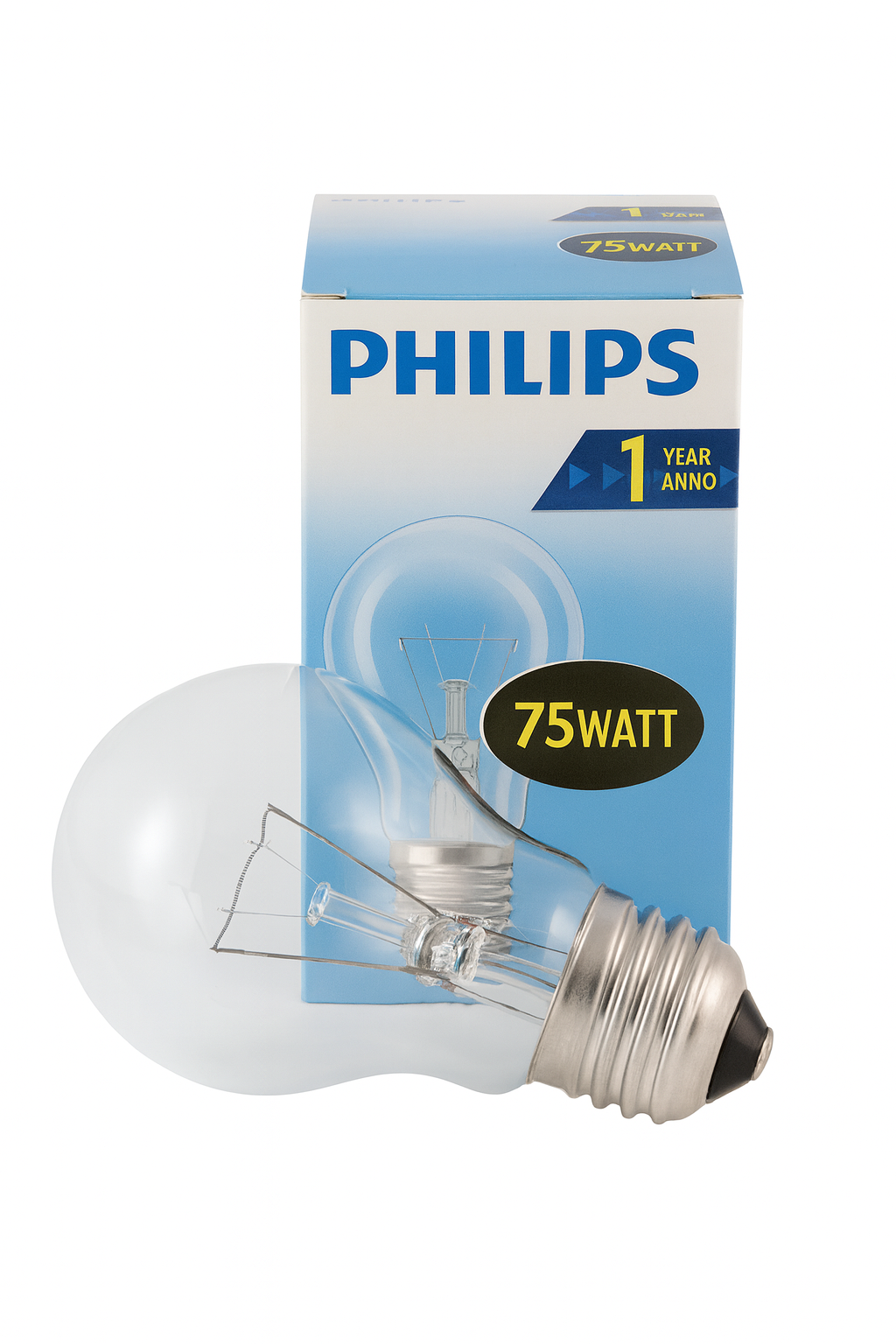 PHILIPS Gloeilamp 75Watt E27 Helder Standaardlamp (6 STUKS)