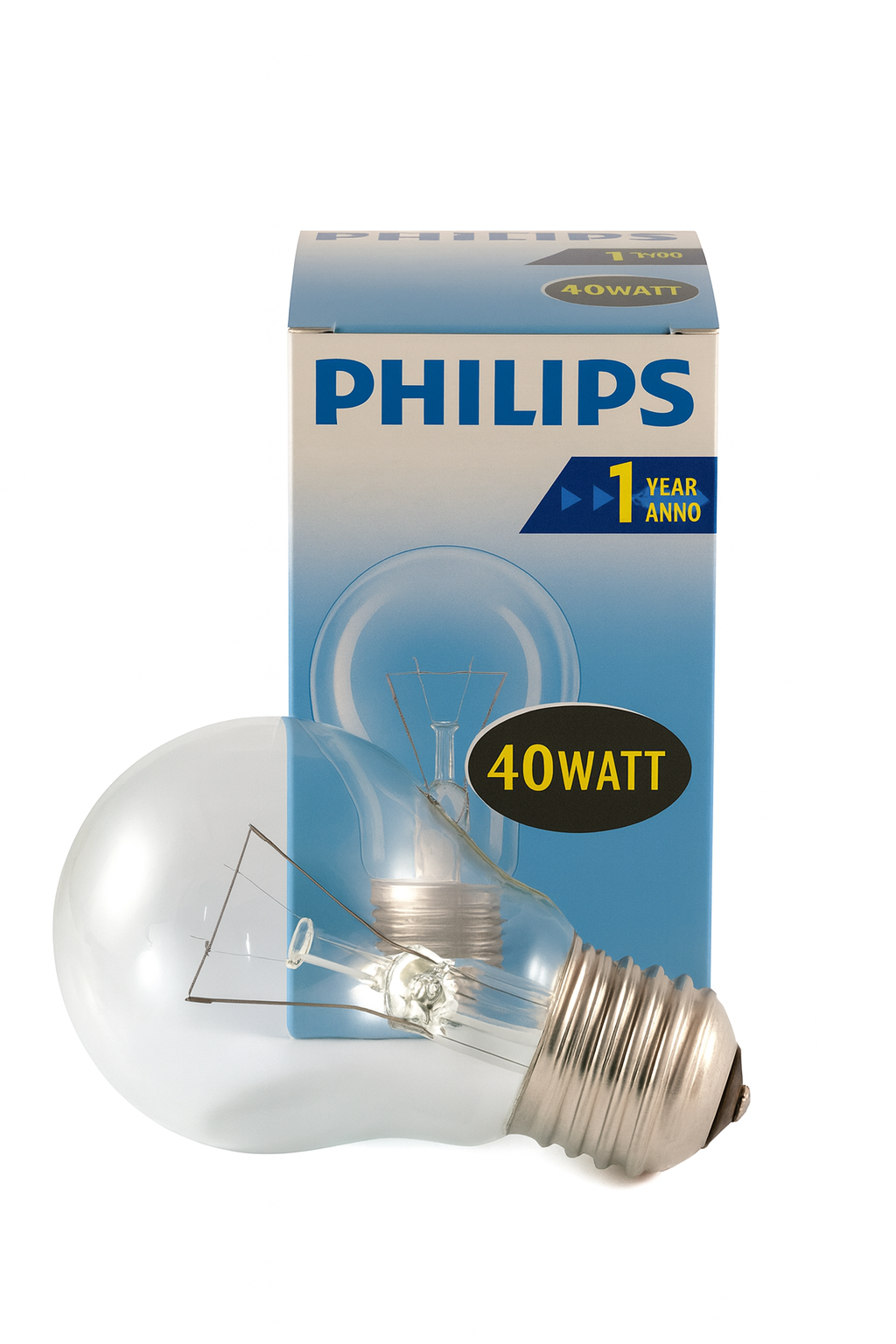 PHILIPS Gloeilamp 40Watt E27 Helder Standaardlamp (6 STUKS)