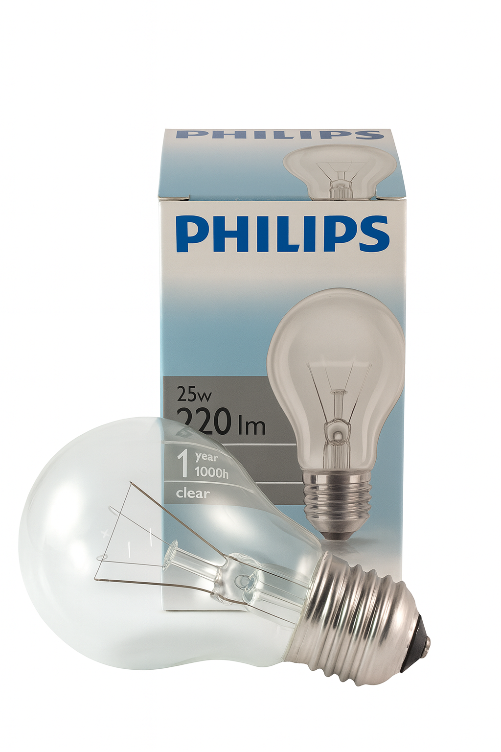 PHILIPS Gloeilamp 25Watt E27 Helder Standaardlamp (6 STUKS)