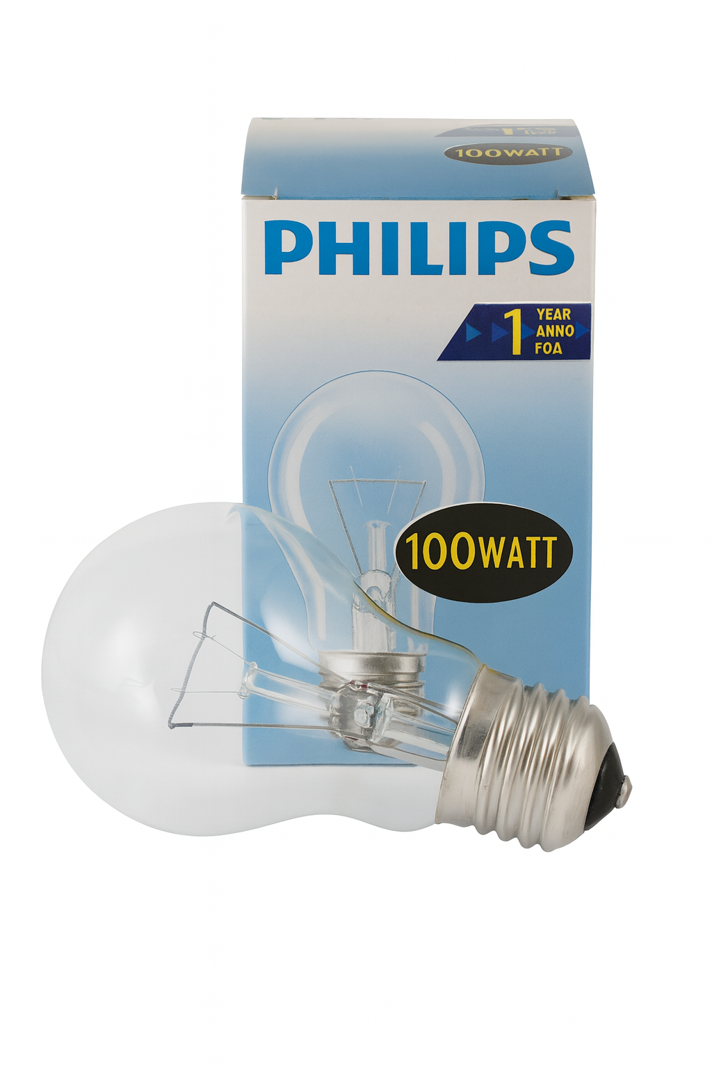 PHILIPS Gloeilamp 100Watt E27 Helder Standaardlamp (6 STUKS)